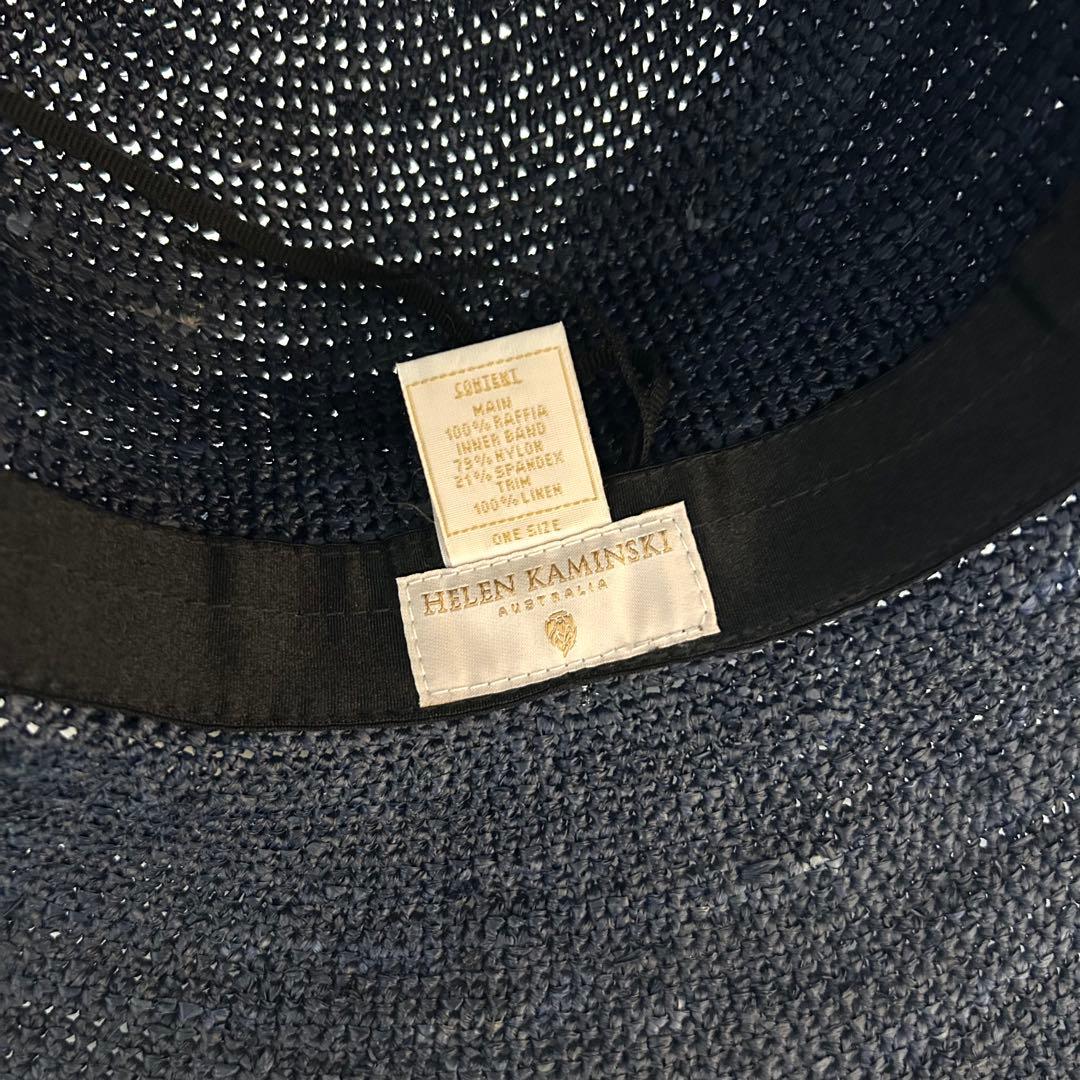 極美品✨ヘレンカミンスキー つば広 麦わら帽子 ハット