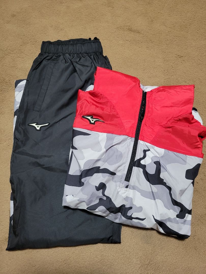 Mizuno 迷彩柄 ジャケット パンツセット