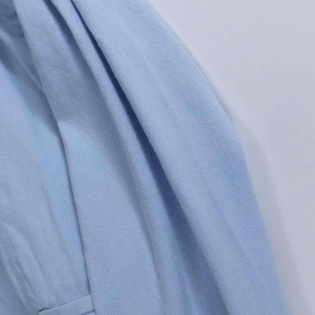 未使用　アルマーニ　麻　春夏セットアップ　スーツ　メンズ　ハーフパンツ　水色