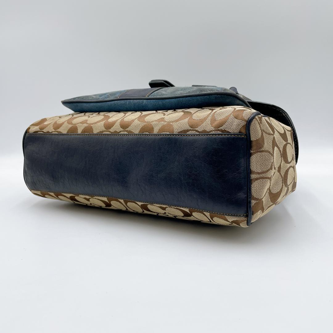 COACH スエード ソーホー シグネチャー トートバッグ　f462