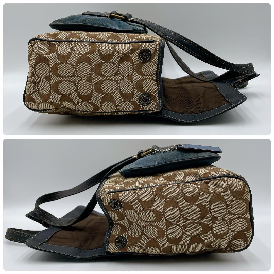 COACH スエード ソーホー シグネチャー トートバッグ　f462