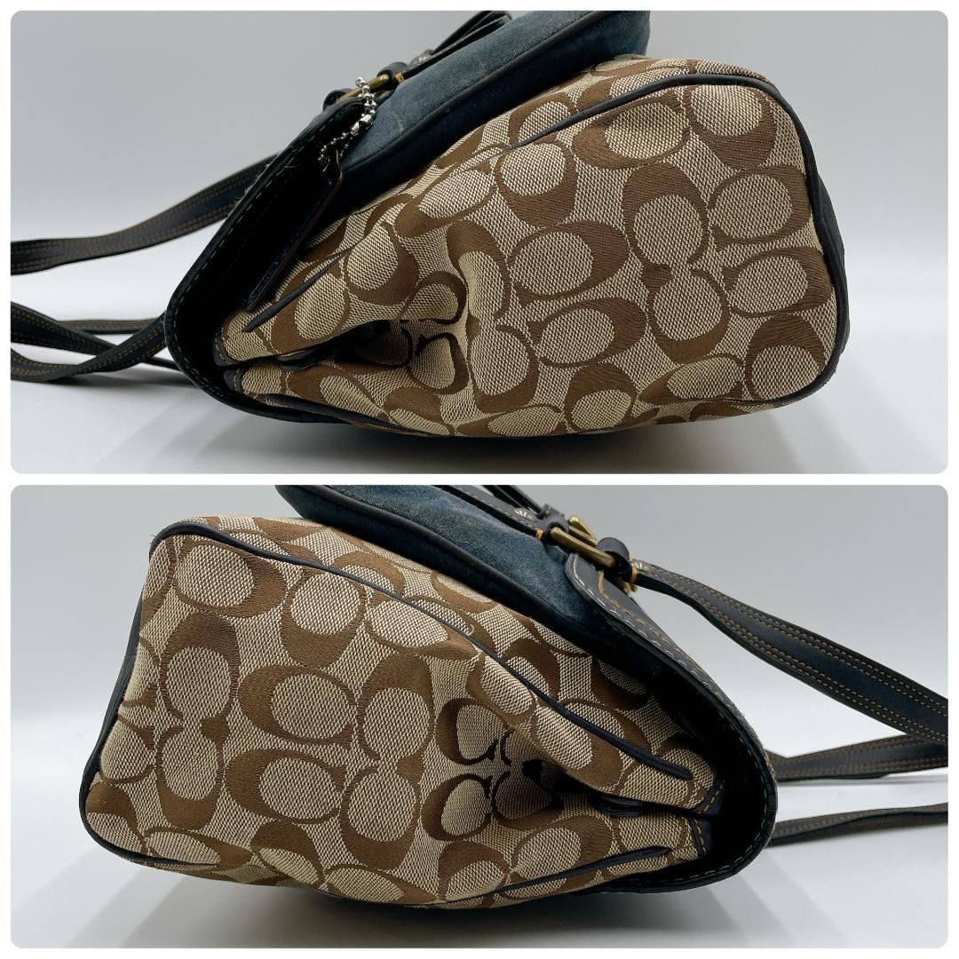 COACH スエード ソーホー シグネチャー トートバッグ　f462
