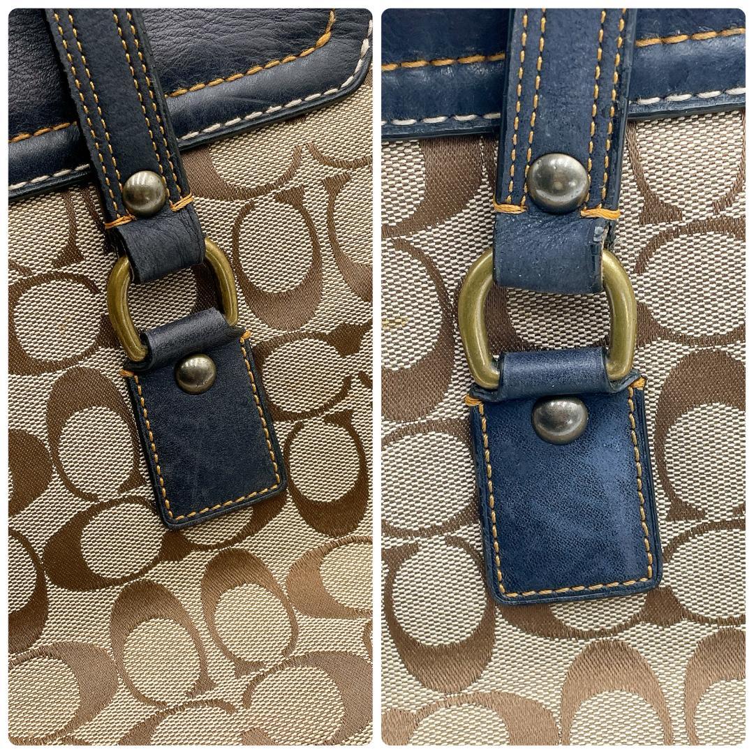 COACH スエード ソーホー シグネチャー トートバッグ　f462