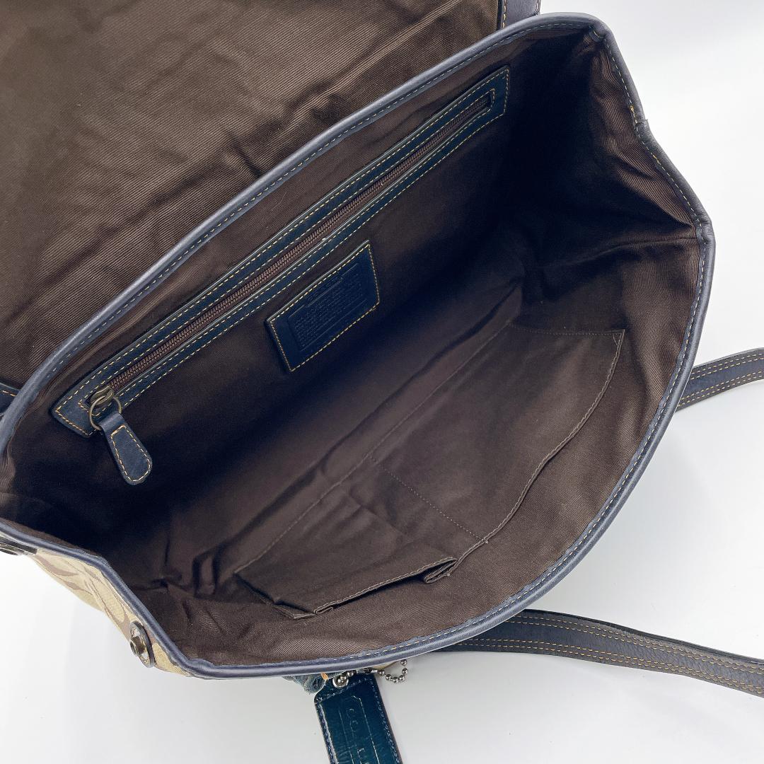 COACH スエード ソーホー シグネチャー トートバッグ　f462