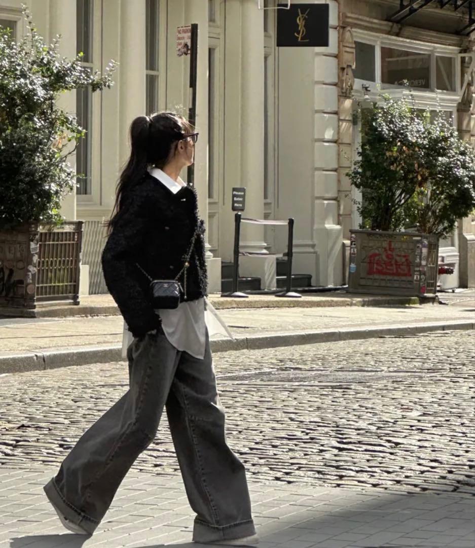 KHAKI POINT ツイードジャケット　黒