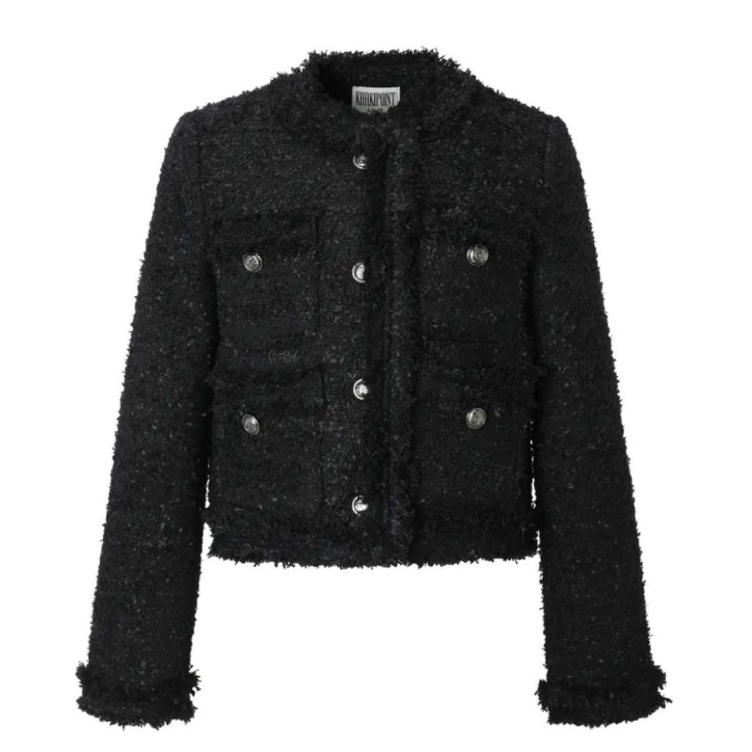 KHAKI POINT ツイードジャケット　黒