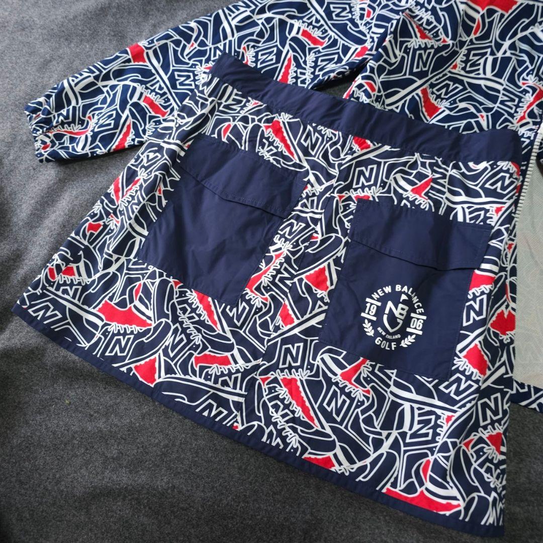 ニューバランスゴルフ】スニーカー総柄 撥水ナイロンブルゾン×スカートアップMS