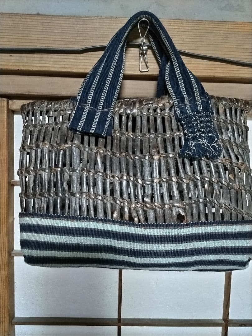 骨董山葡萄かごバッグ