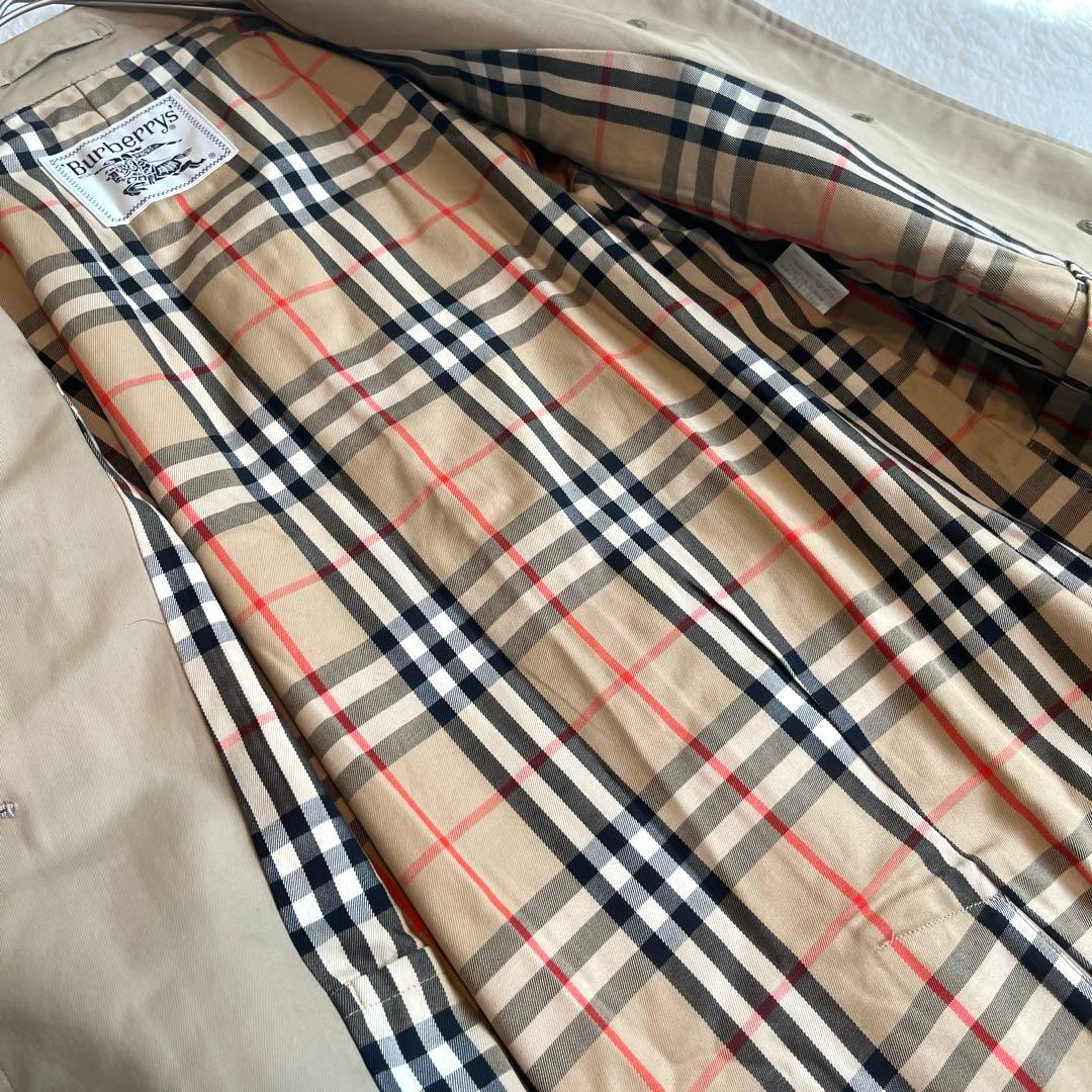 美品✨バーバリー　バーバリーズ　ステンカラーコート　ノバチェック　ベージュ　M