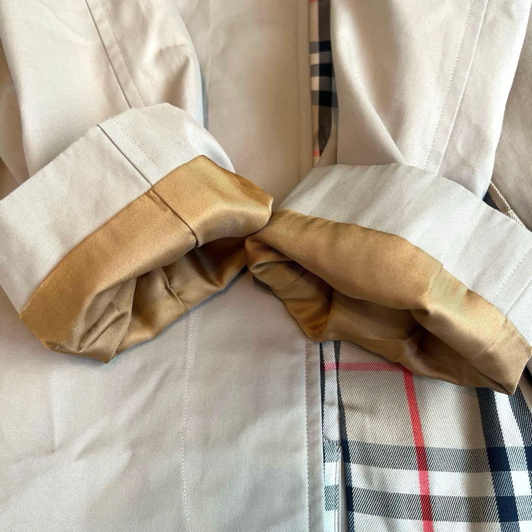 美品✨バーバリー　バーバリーズ　ステンカラーコート　ノバチェック　ベージュ　M