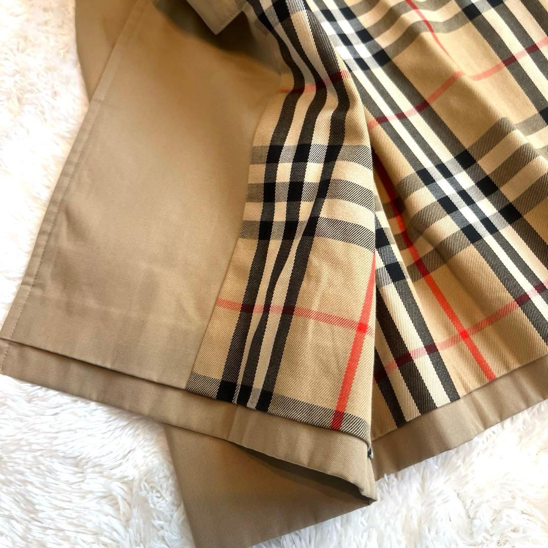 美品✨バーバリー　バーバリーズ　ステンカラーコート　ノバチェック　ベージュ　M