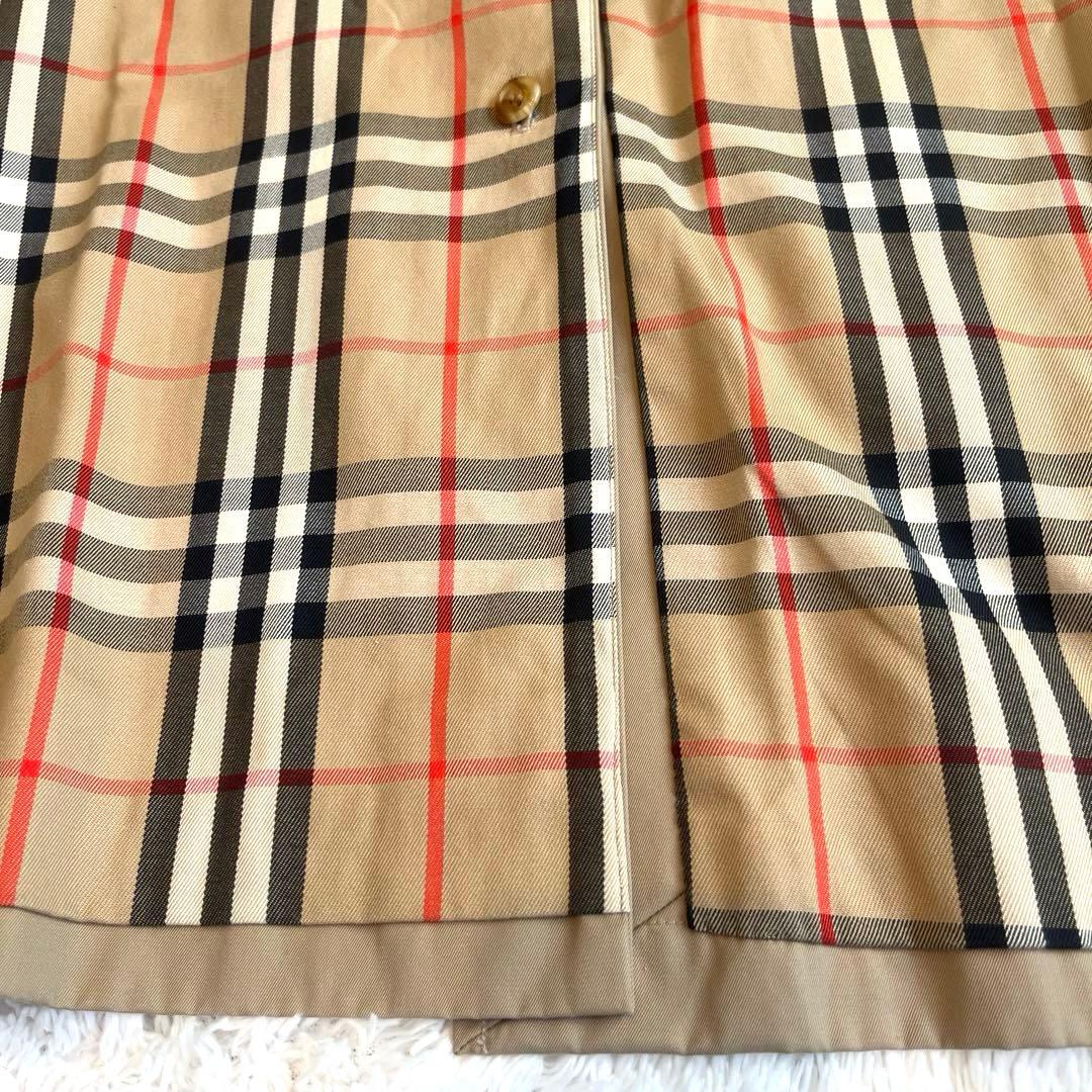 美品✨バーバリー　バーバリーズ　ステンカラーコート　ノバチェック　ベージュ　M