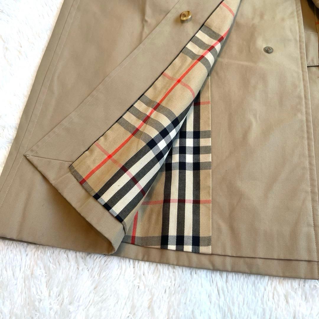 美品✨バーバリー　バーバリーズ　ステンカラーコート　ノバチェック　ベージュ　M