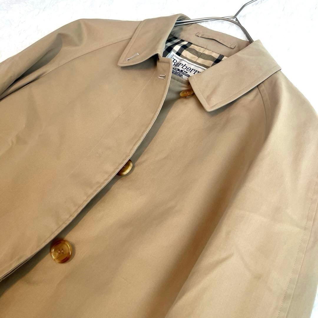 美品✨バーバリー　バーバリーズ　ステンカラーコート　ノバチェック　ベージュ　M