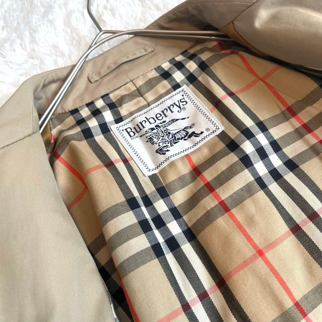 美品✨バーバリー　バーバリーズ　ステンカラーコート　ノバチェック　ベージュ　M