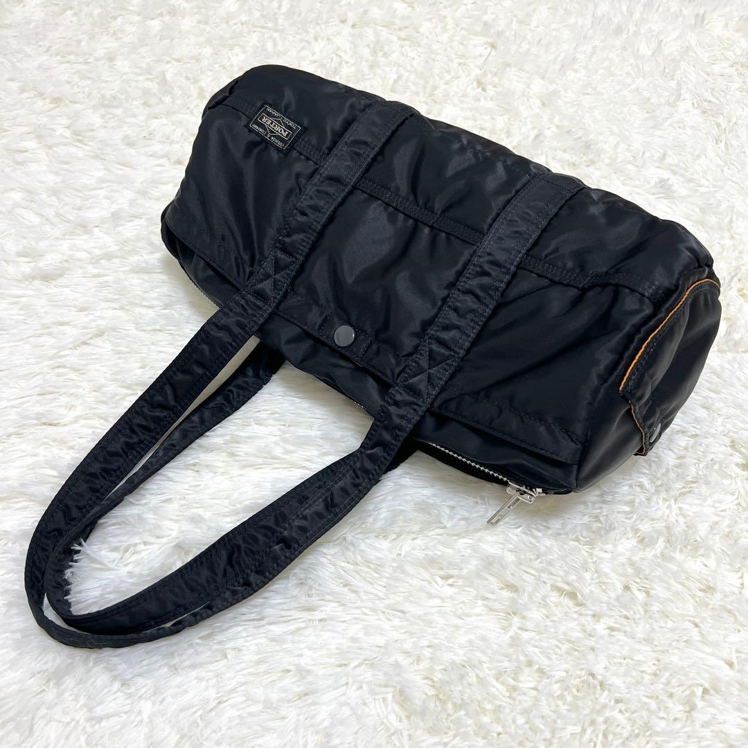 ✨極美品✨ ポーター ミニボストンバッグ タンカー ダッフル ブラック 希少 L
