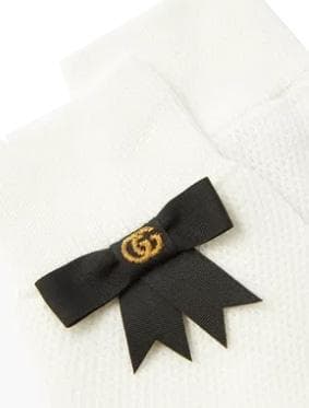 GUCCI グッチ ダブルG リボン コットンソックス Mサイズ 新品 未使用