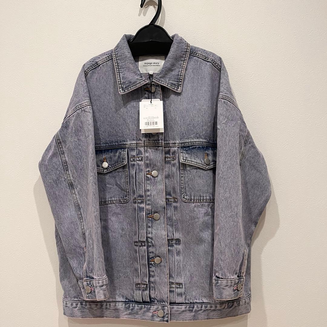新品タグ付 Arpege story ピンクトッピングBIG Gジャン