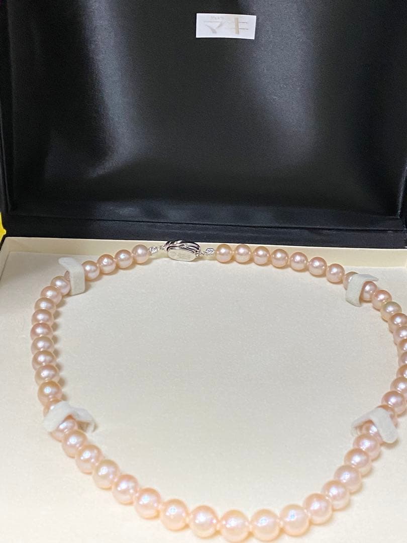 ジュエリーマキ　本真珠　ピンクパールネックレス 極美品