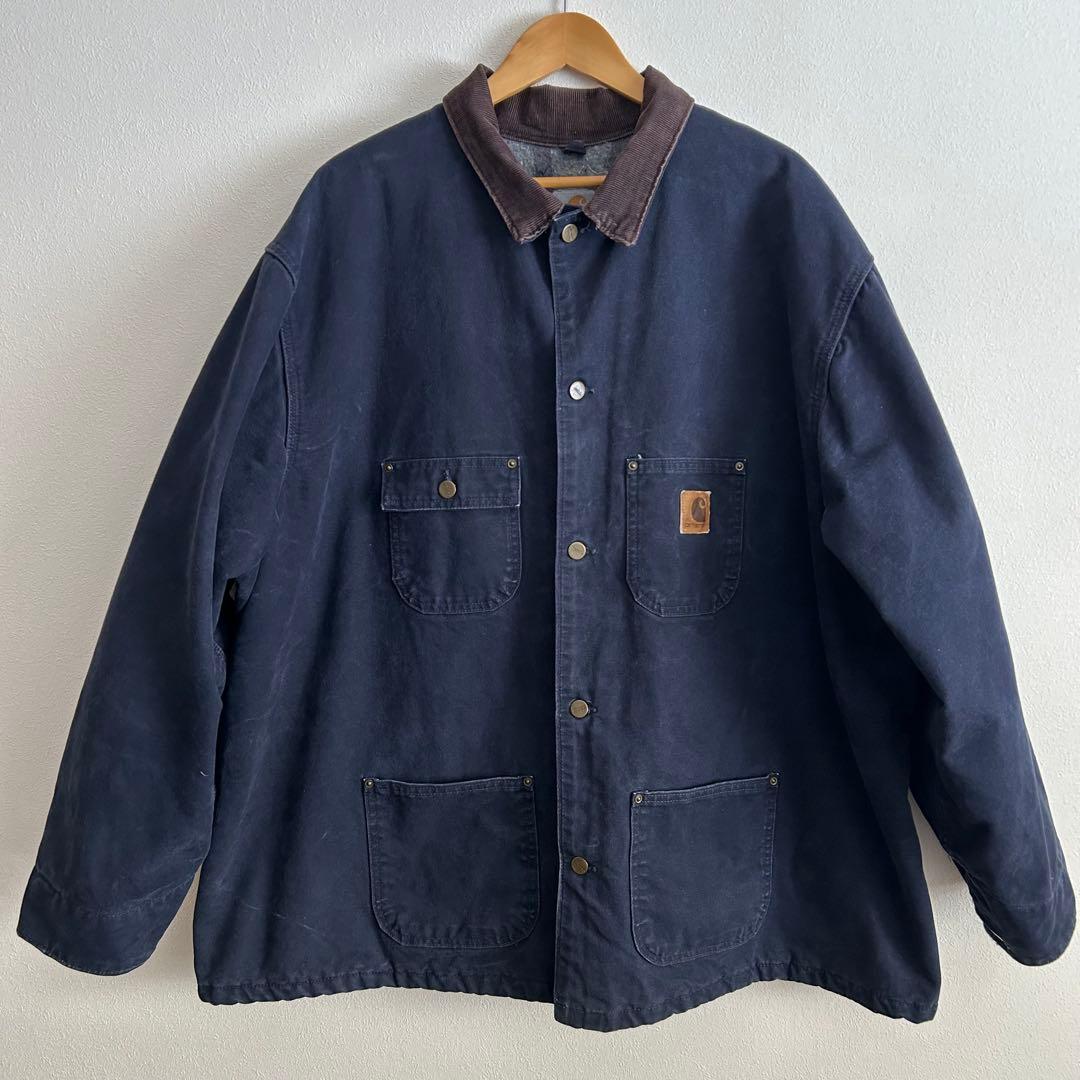 カーハート　ミシガンチョアコート　ミッドナイト　アメリカ製　3L