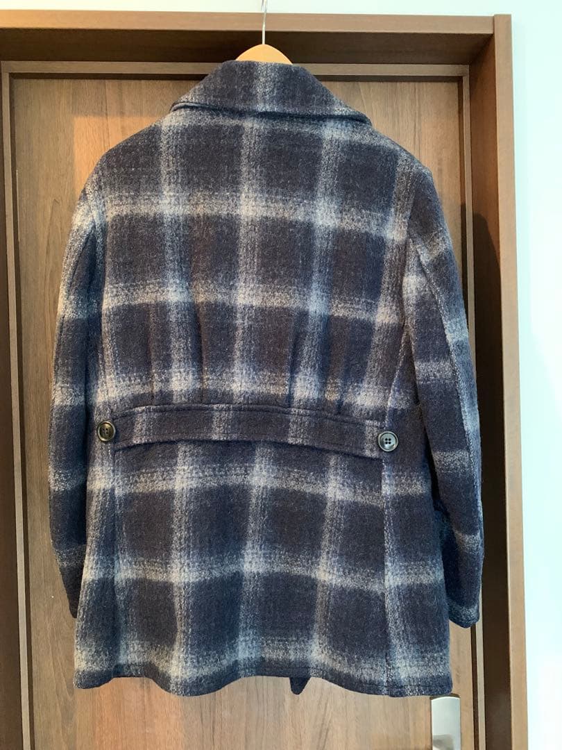 HERCULES ヘラクレス オンブレチェック ピーコート ヴィンテージ