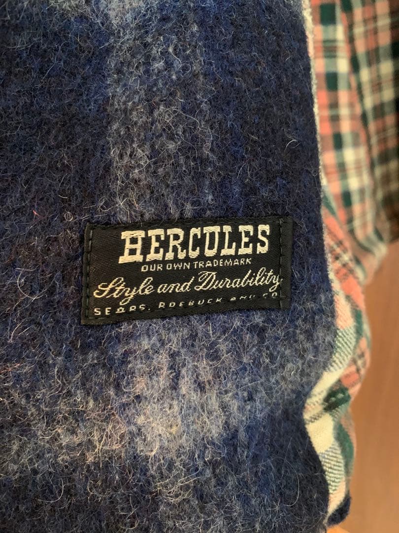 HERCULES ヘラクレス オンブレチェック ピーコート ヴィンテージ