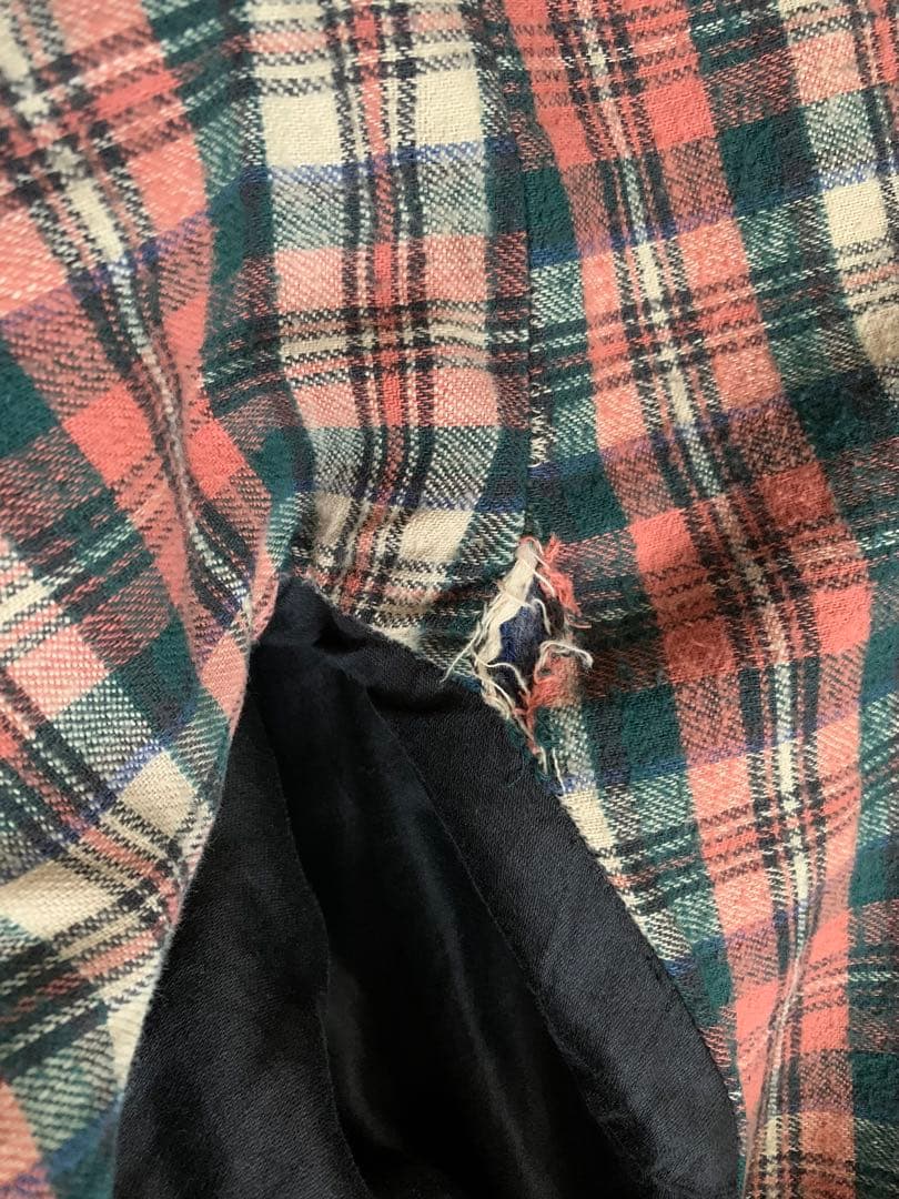 HERCULES ヘラクレス オンブレチェック ピーコート ヴィンテージ