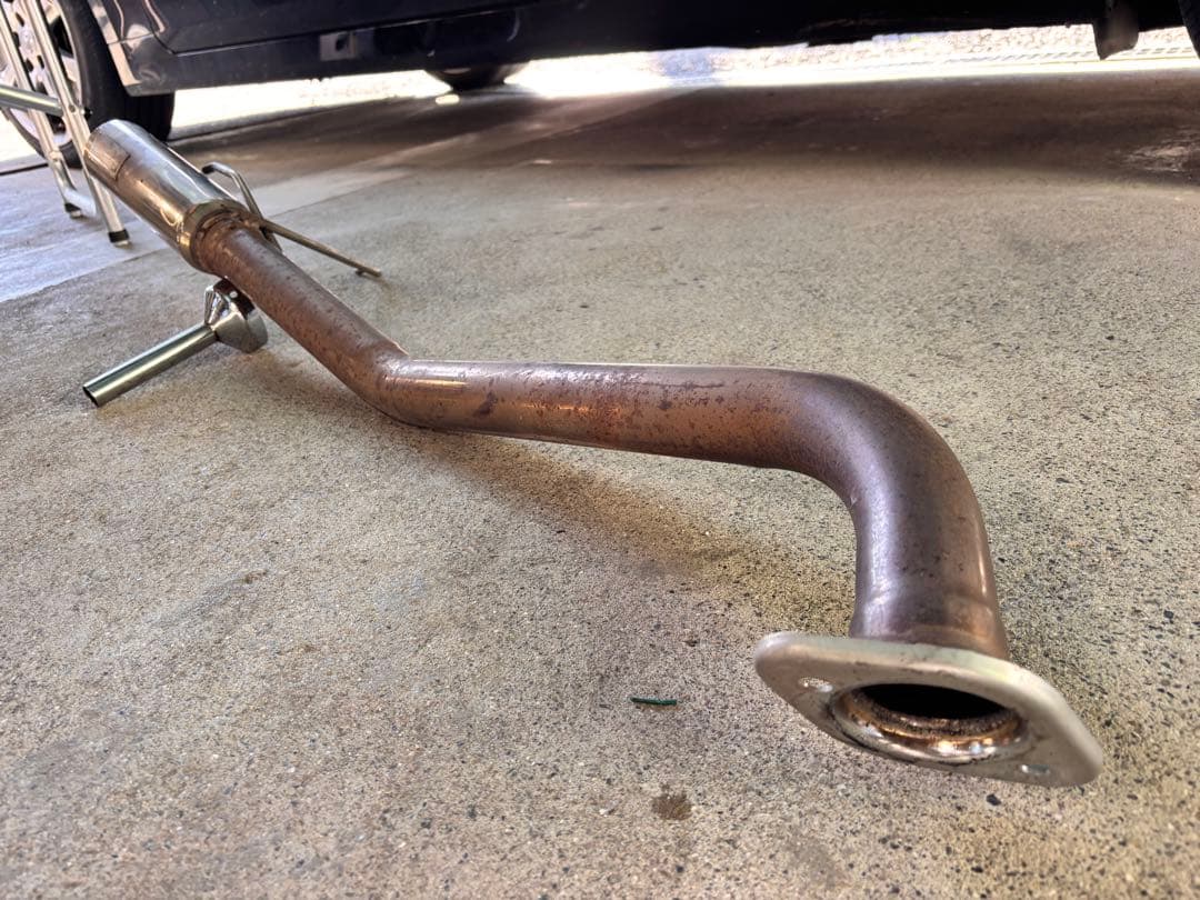 （もこがれ）フィットrs ge8 ゼロファイターマフラー