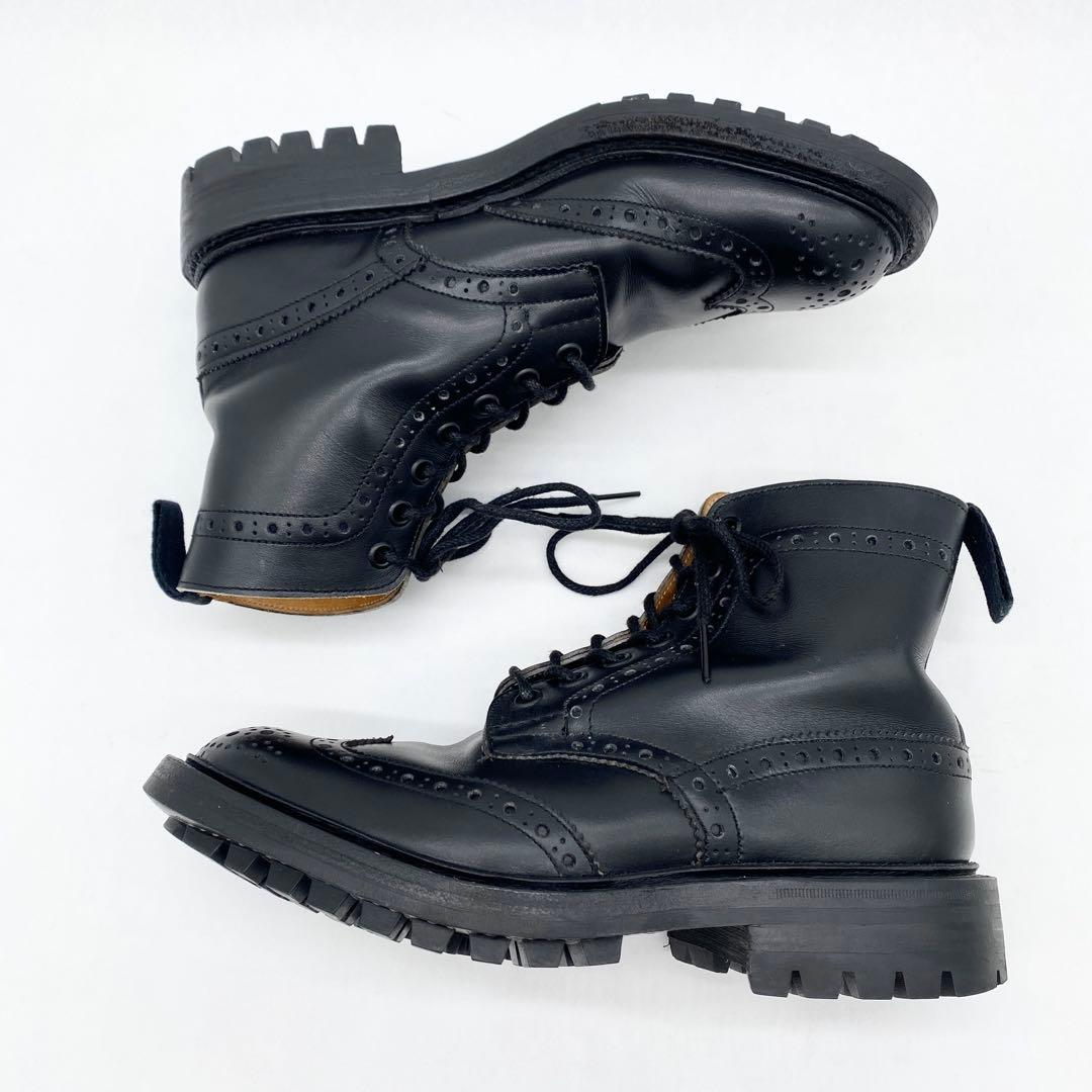 A18295 美品 トリッカーズ 旧ロゴ80万番代 STOW カントリーブーツ黒