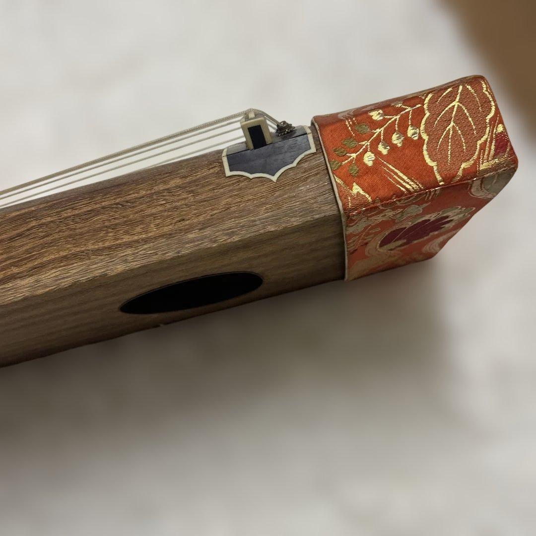 【美品】琴　和楽器　13弦　半上角　波甲　すだれ掘り