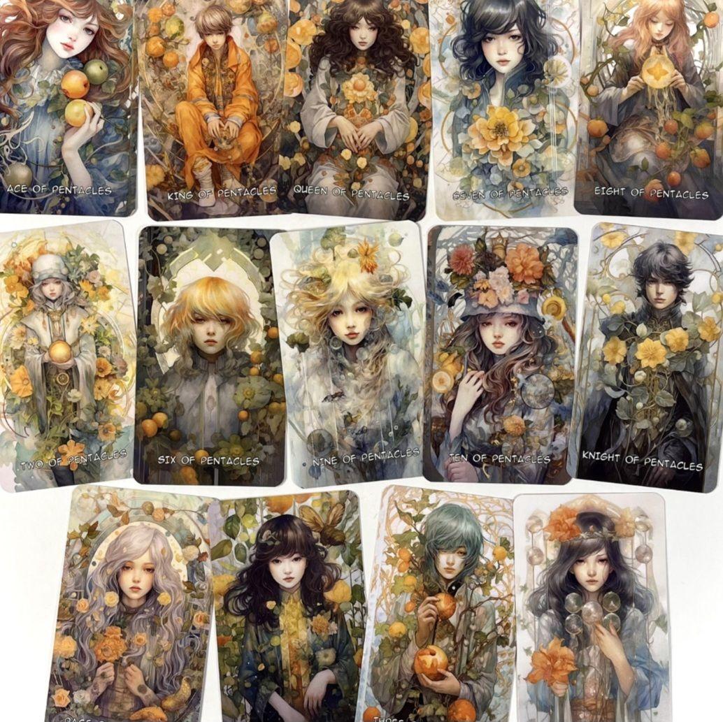 新品 雪月花ブルー タロット 全78枚 海外お取り寄せ 巾着プレゼント