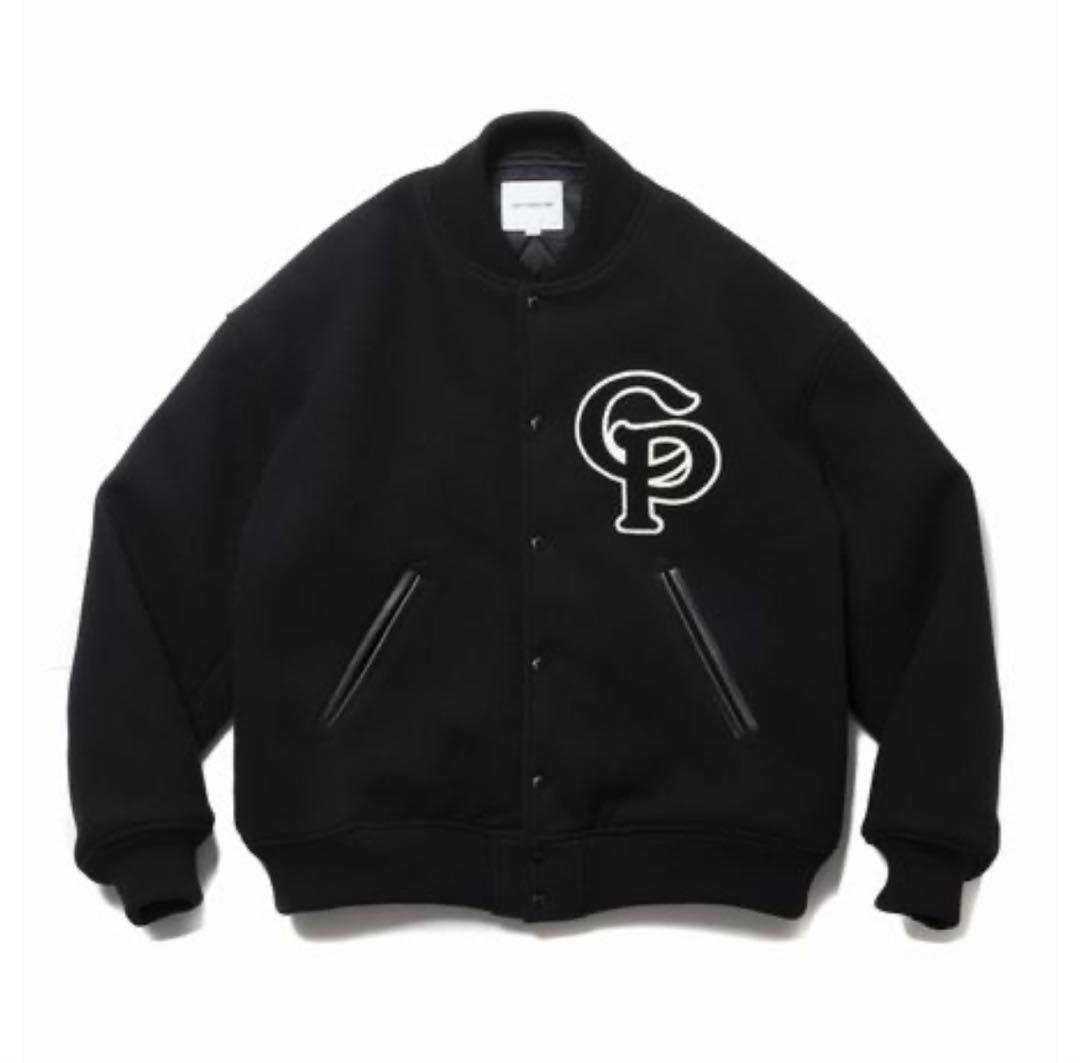 ジャケット・アウター COOTIE Wool Mossa Stadium Jacket -Black-