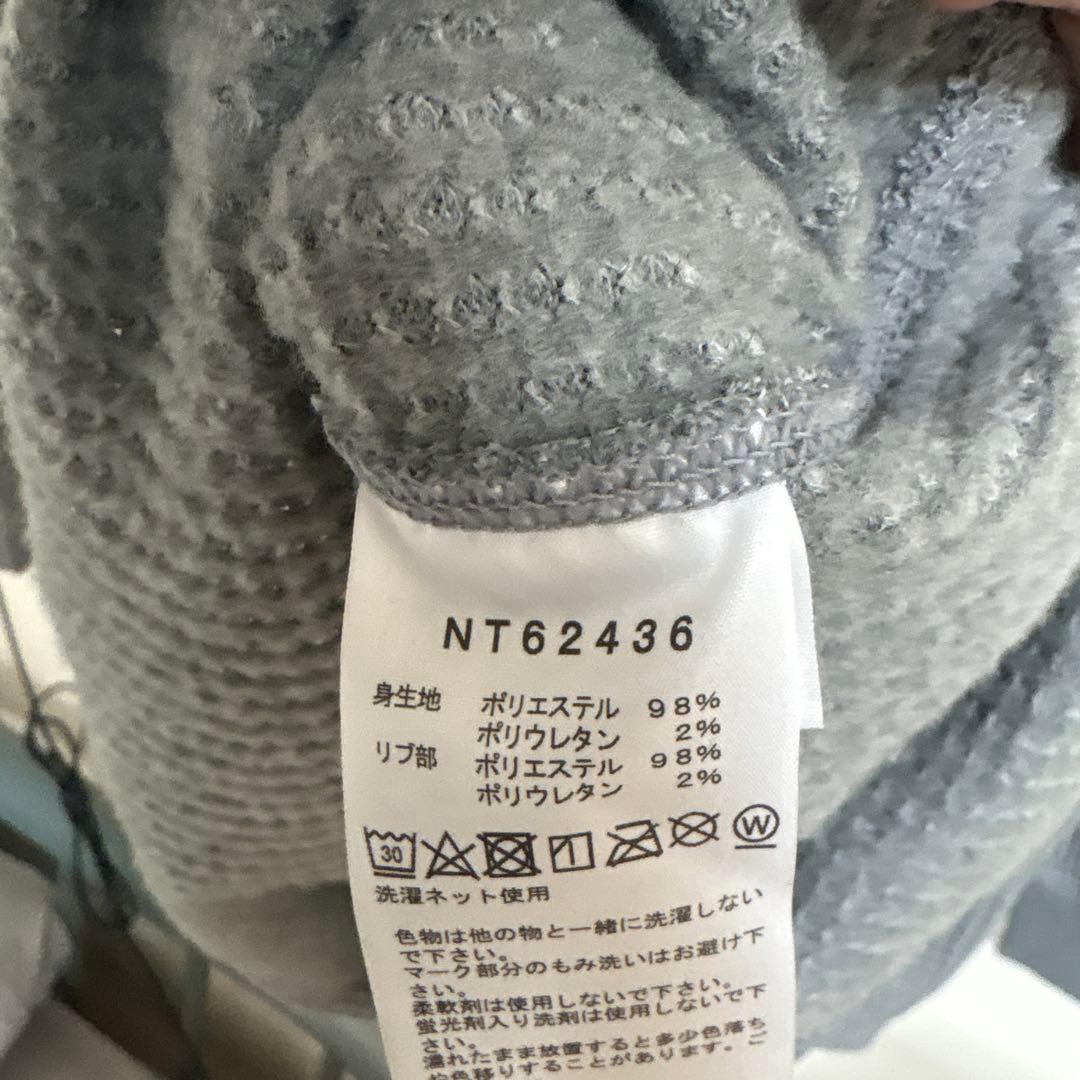 THE NORTH FACE ロングスリーブウォームワッフルクルー グレー M