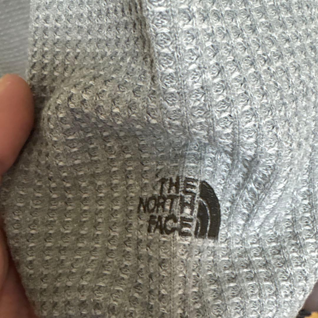 THE NORTH FACE ロングスリーブウォームワッフルクルー グレー M