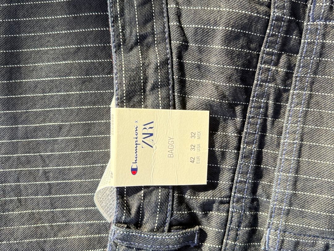 Maika　ZARA✖️Champion ストライプ バギーパンツ 42