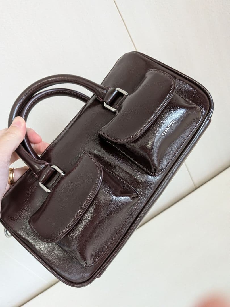 STAND OIL　バッグ　チャビーハーフバッグ　 マロン　 ショルダーバッグ