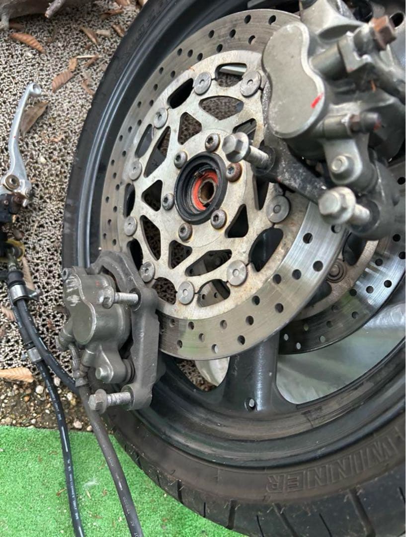 xjr400フロントブレーキ周り