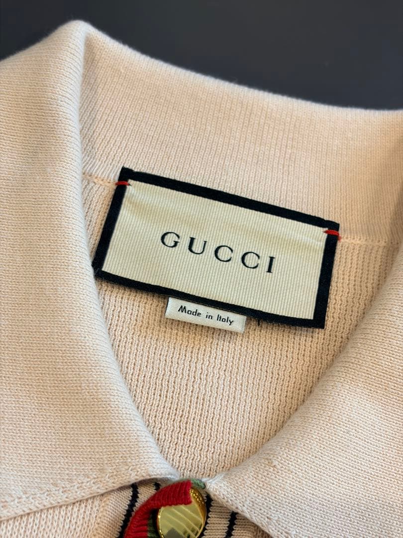 GUCCI ホワイトポロシャツ メンズ