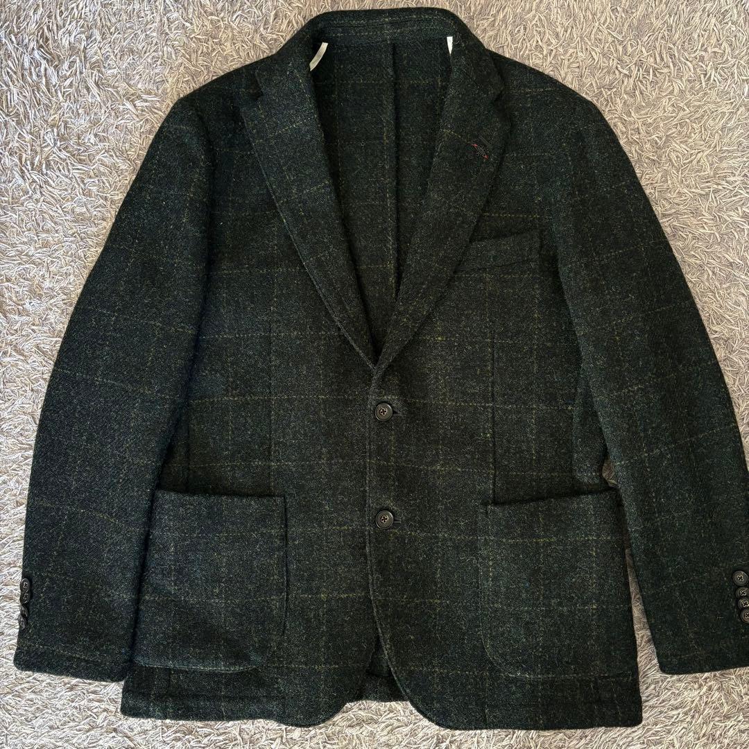 【サイズ48】Harris Tweed ×g-stage ウールジャケット