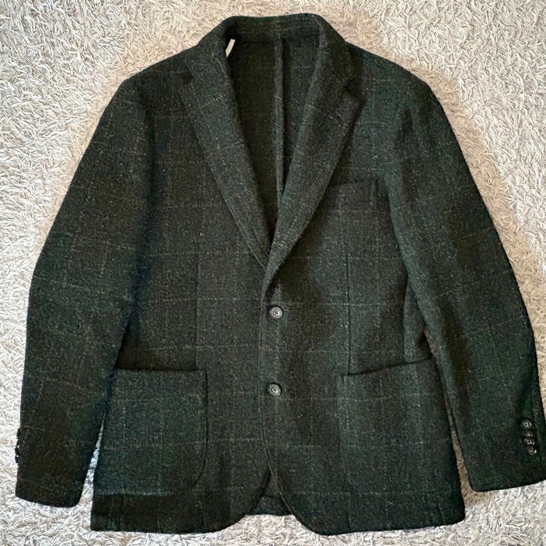 【サイズ48】Harris Tweed ×g-stage ウールジャケット