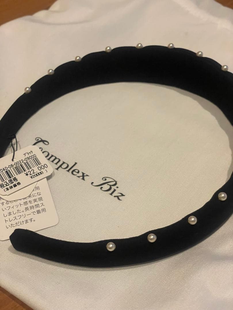 Complex Biz ブラック パールヘアバンド