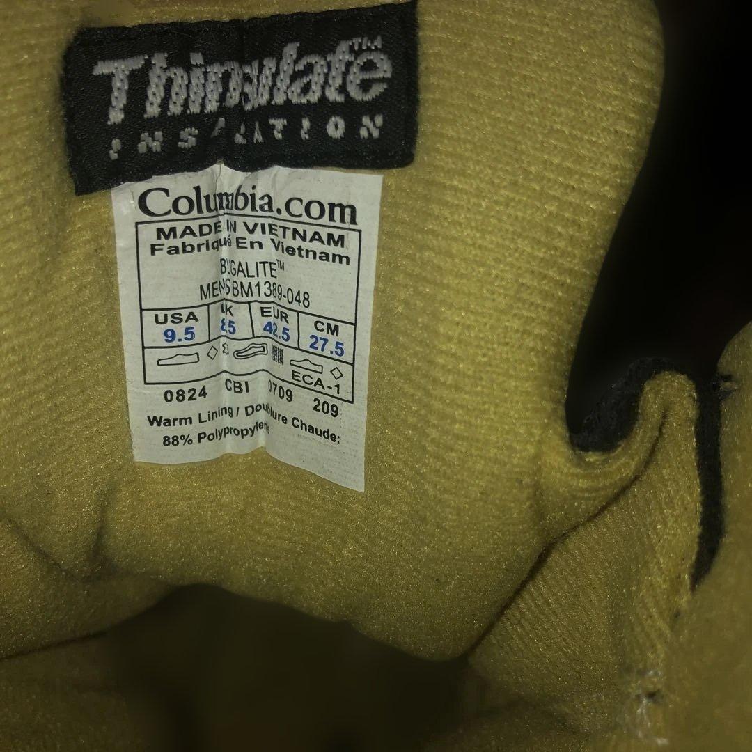 美品 27.5cm Columbia 防寒防水 バガライト BM1389-048