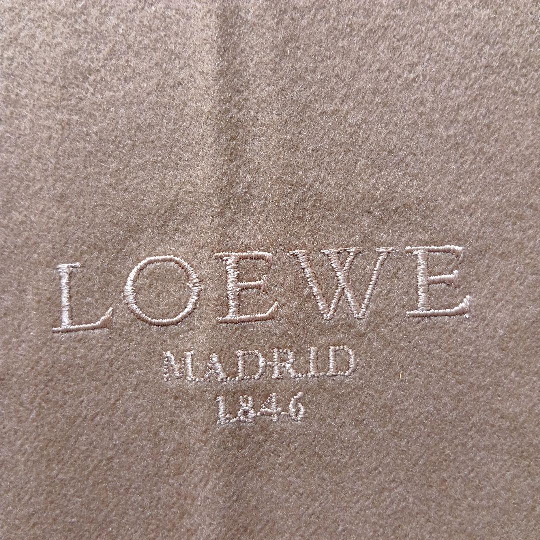 M*p様 LOEWE ブラウン マフラー フリンジ付き