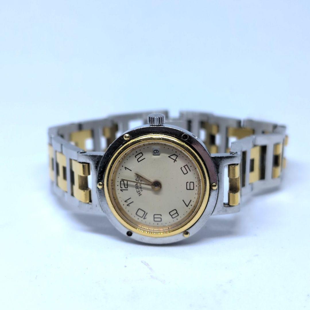 【正規】エルメス クリッパー 118480 QZ レディース 腕時計 難あり