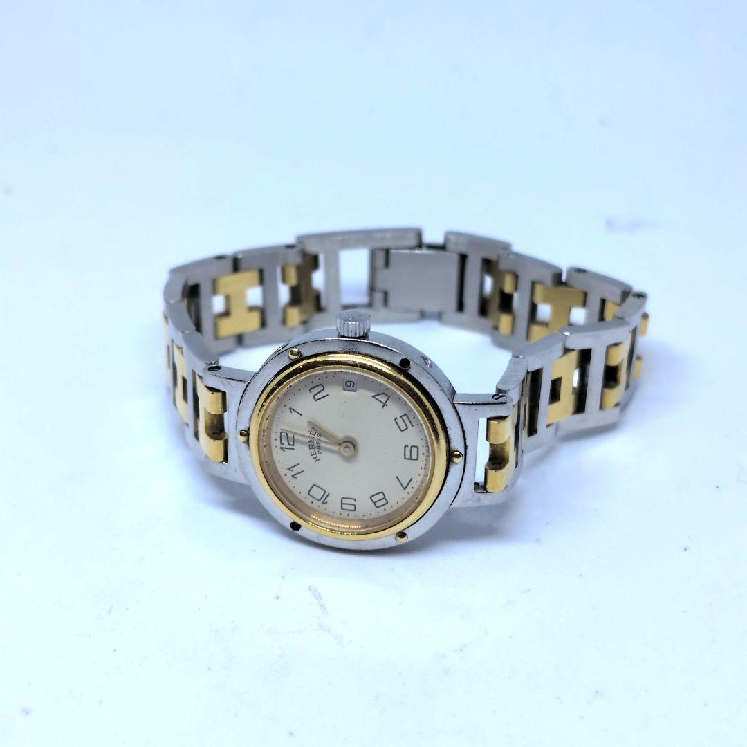 【正規】エルメス クリッパー 118480 QZ レディース 腕時計 難あり