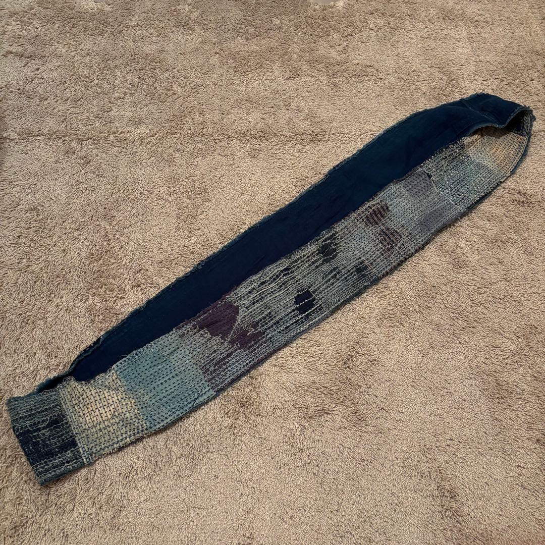 希少 KAPITAL キャピタル インディゴ染め 刺し子ストール 襤褸 boro