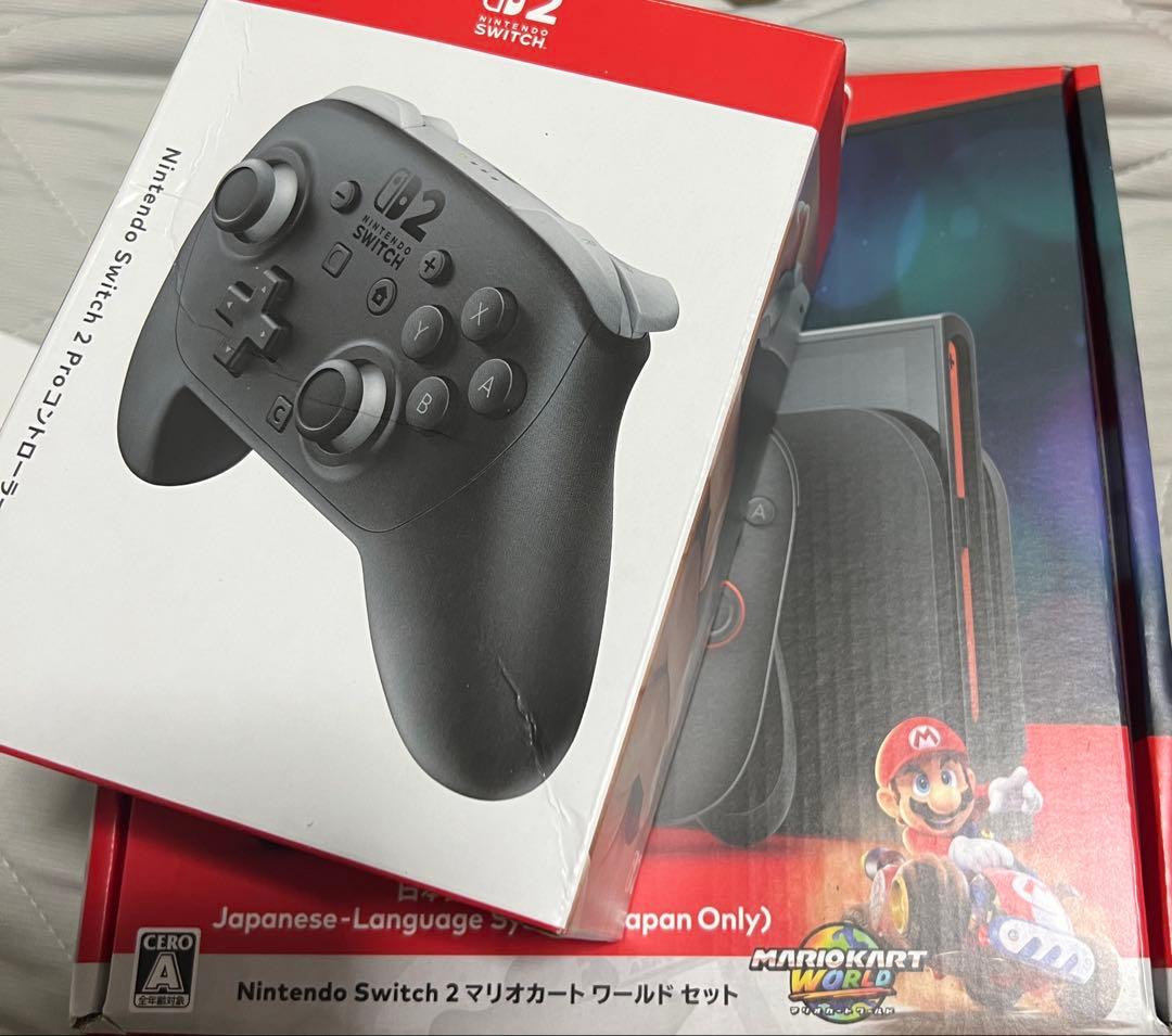 Nintendo Switch2本体マリオカートワールド•プロコン2のセット2