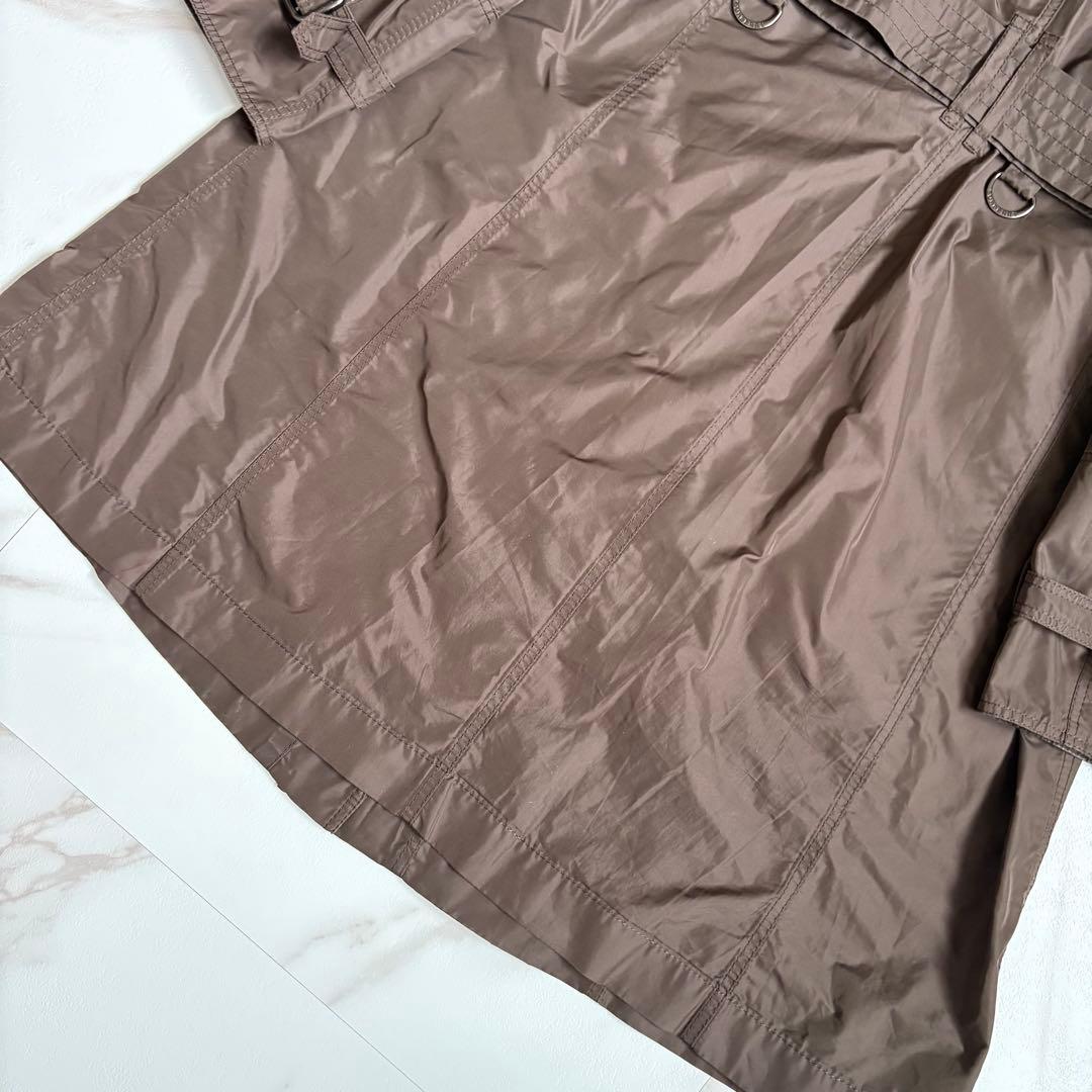 美品◆バーバリーロンドン キルティングライナー ベルト付 ロングコート L