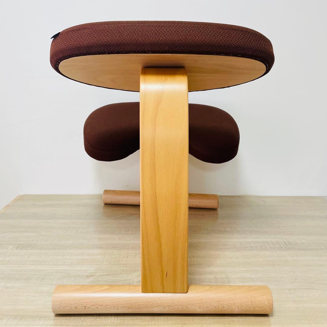 ★美品★姿勢矯正 バランスラボ バランスチェア バランスイージー ダークブラウン