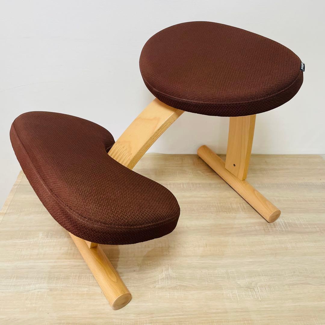 ★美品★姿勢矯正 バランスラボ バランスチェア バランスイージー ダークブラウン